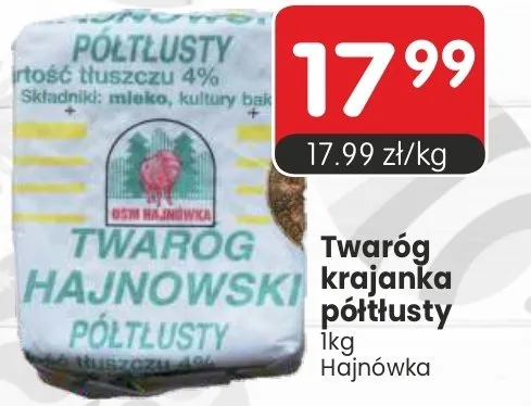 Twaróg krajanka półtłusty promocja w Market Point