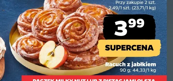 Racuch z jabłkiem promocja w Netto