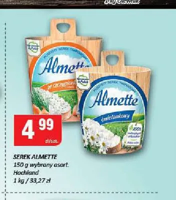 Serek Almette ze szczypiorkiem promocja w Chorten