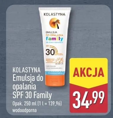 Emulsja do opalania SPF 30 Family promocja w Aldi