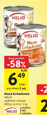 Masa krówkowa mix rodzajów promocja w Intermarche