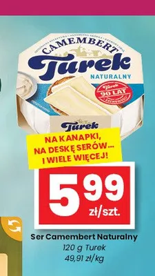 Ser Camembert Naturalny Turek promocja w emma MARKET