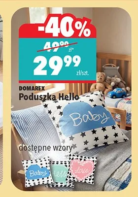 Poduszka DOMAREX Hello promocja w Biedronka