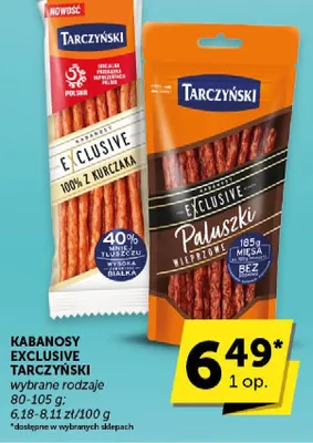 Kabanosy Exclusive wybrane rodzaje promocja w Euro Sklep