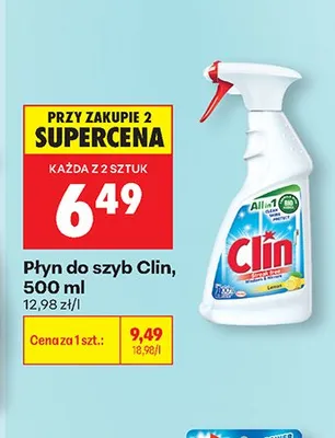 Płyn do szyb Clin promocja w Biedronka