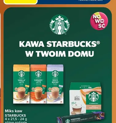 Kawa rozpuszczalna Miks kaw Starbucks White Mocha promocja w Carrefour
