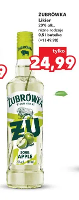 Likier Żubrówka Sour Apple promocja w Kaufland