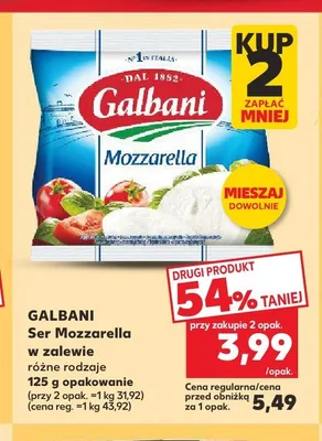 Ser Mozzarella w zalewie Galbani promocja w Kaufland