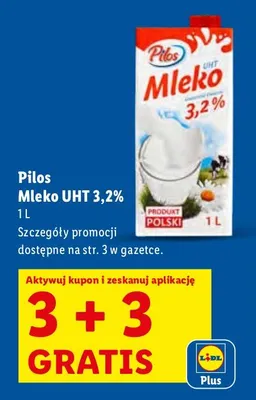Mleko UHT 3,2% promocja w Lidl