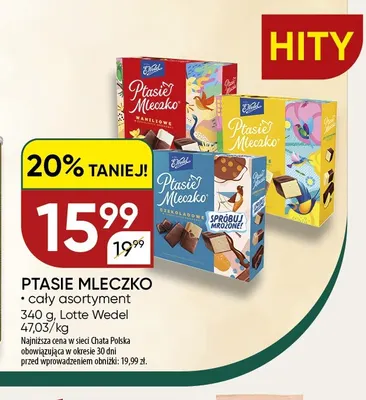 Ptasie Mleczko E.Wedel promocja w Chata Polska