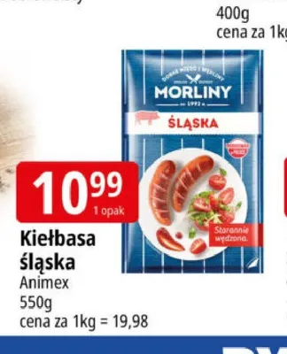 Kiełbasa śląska Animex promocja w Leclerc