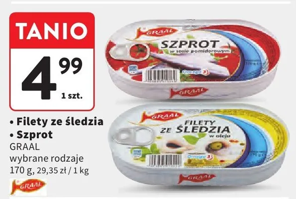 Filety ze śledzia promocja w Intermarche