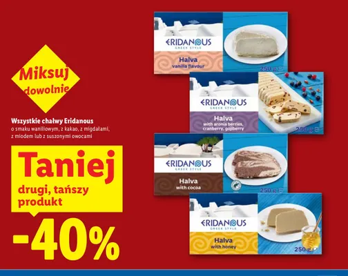 Chałwa Eridanous z miodem promocja w Lidl