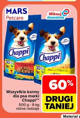 Karmy dla psa marki Chappi promocja w Carrefour Market