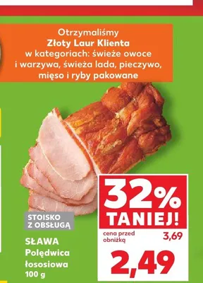 Polędwica łososiowa Sława promocja w Kaufland