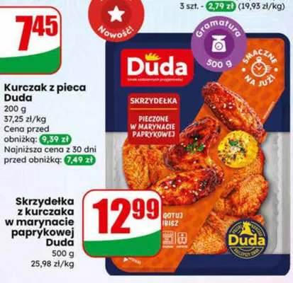 Skrzydełka z kurczaka w marynacie paprykowej Duda promocja w Dino