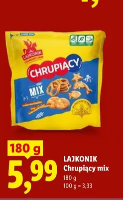 Chrupiący mix Lajkonik promocja w Lidl