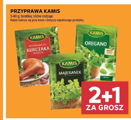 Przyprawa majeranek Kamis torebka promocja w Stokrotka