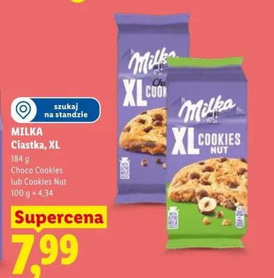 Ciastka XL Milka promocja w Lidl