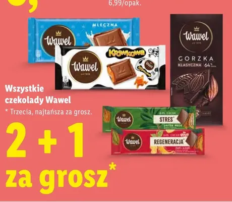 Czekolada Regeneracja Wawel promocja w Lidl