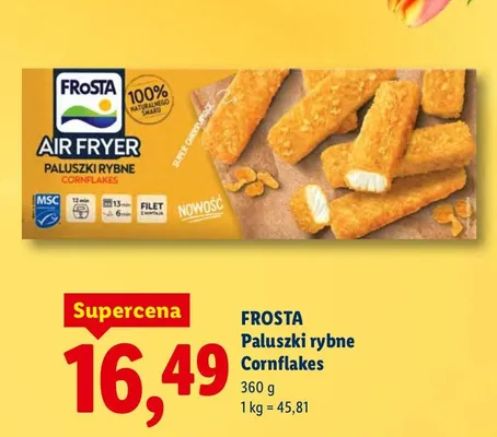 Paluszki rybne Cornflakes promocja w Lidl