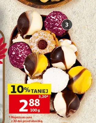 Ciastka mix śnieżynki promocja w Auchan