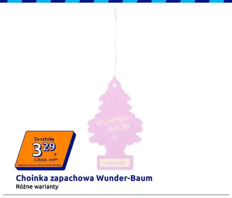 Choinka zapachowa Wunder-Baum promocja w Action