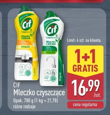 Mleczko czyszczące Cif Original promocja w Aldi