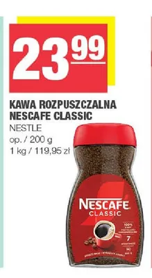 Kawa rozpuszczalna Nescafe Classic promocja w SPAR