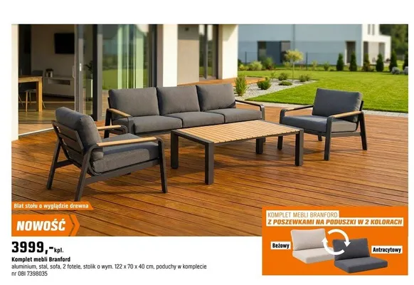 Komplet mebli Branford promocja w OBI