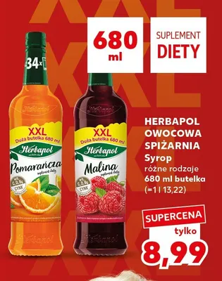 Syrop Herbapol Owocowa Spiżarnia malina promocja w Kaufland