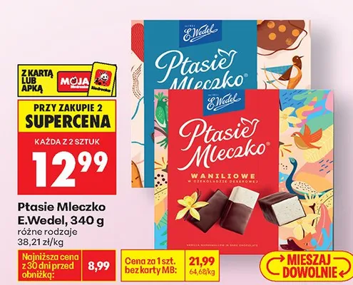 Ptasie Mleczko czekoladki promocja w Biedronka