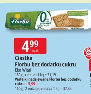 Ciastka Florbu bez dodatku cukru promocja w Leclerc
