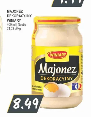 Majonez dekoracyjny Winiary promocja w Słoneczko