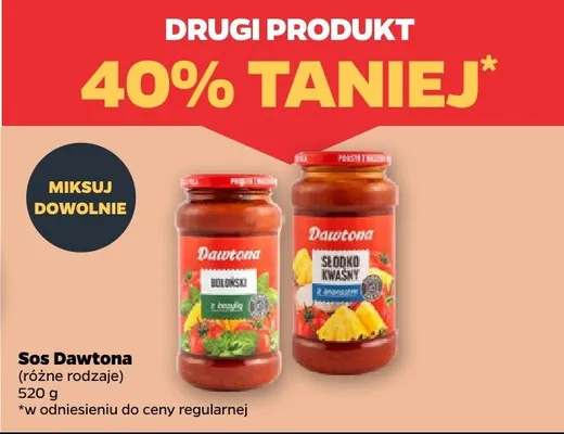 Sos różne rodzaje promocja w Netto