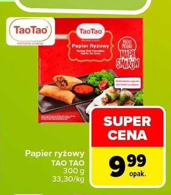 Papier ryżowy TaoTao promocja w Carrefour