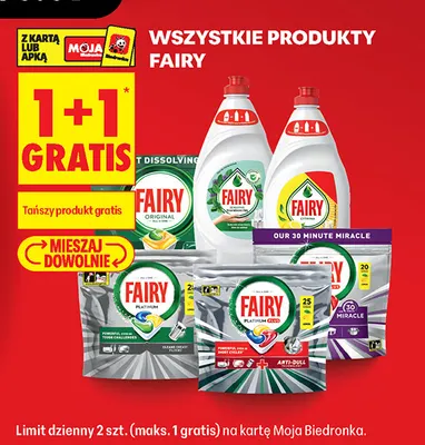 Produkty Fairy promocja w Biedronka