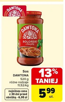 Sos boloński z bazylią promocja w Carrefour Market