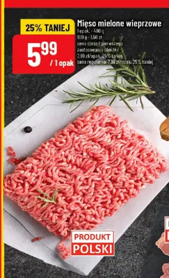 Mięso mielone wieprzowe polskie promocja w POLOmarket