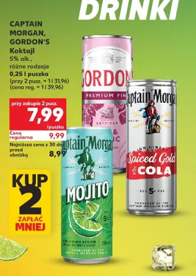 Koktajl Gordon's Premium Pink & Tonic promocja w Kaufland