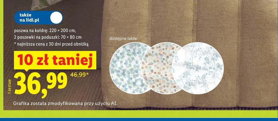 Pościel z mikrowłókna satynowego LIVARNO poszwa na kołdrę 220x200cm 2 poszewki na poduszki 70x80cm promocja w Lidl