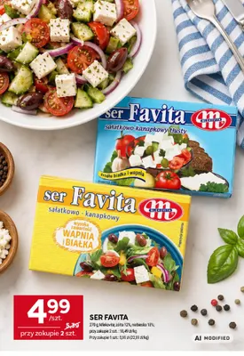 Ser Favita niebieska Mlekovita 18% promocja w Stokrotka