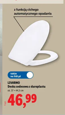 Deska sedesowa z duroplastu LIVARNO promocja w Lidl