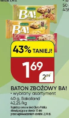 Baton zbożowy BA! wybrany asortyment Bakalland promocja w Chata Polska
