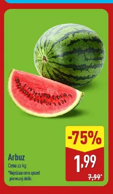 Arbuz promocja w Aldi