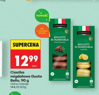 Ciastka migdałowe cytrynowe Gusto Bello promocja w Biedronka