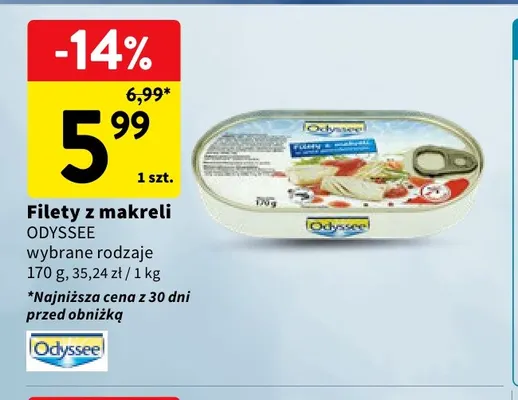 Filety z makreli Odyssee promocja w Intermarche