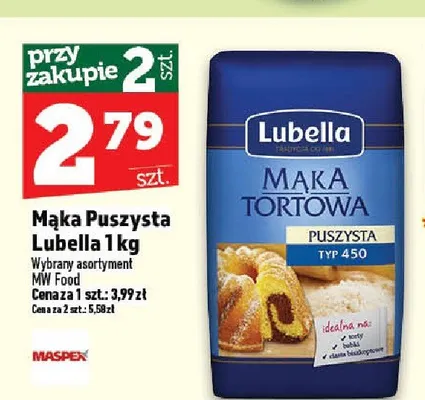 Mąka Puszysta Lubella promocja w TOPAZ