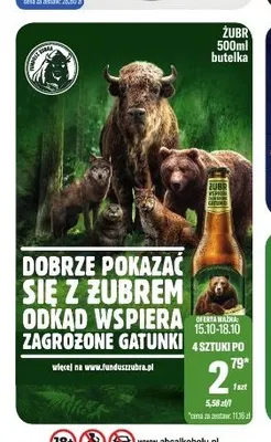 Piwo Żubr promocja w Tomi Markt
