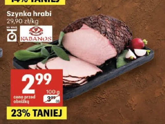 Szynka hrabi Kabanos promocja w Delikatesy Centrum